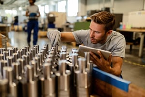 Man preparing for a rolling forecasting technique meeting