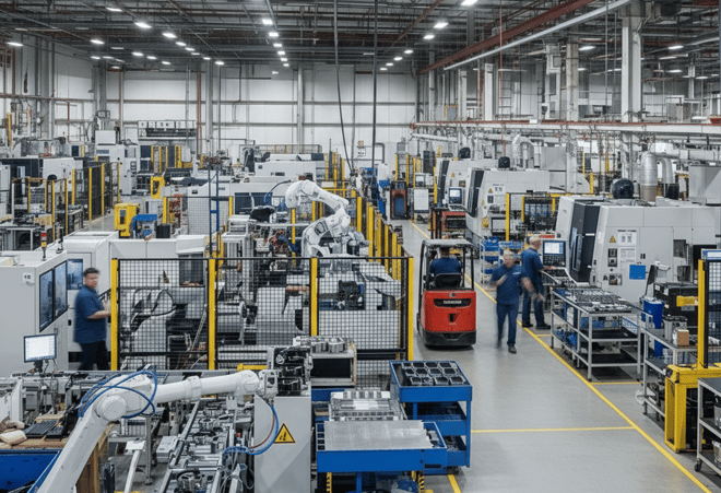 Manufacturing factory floor