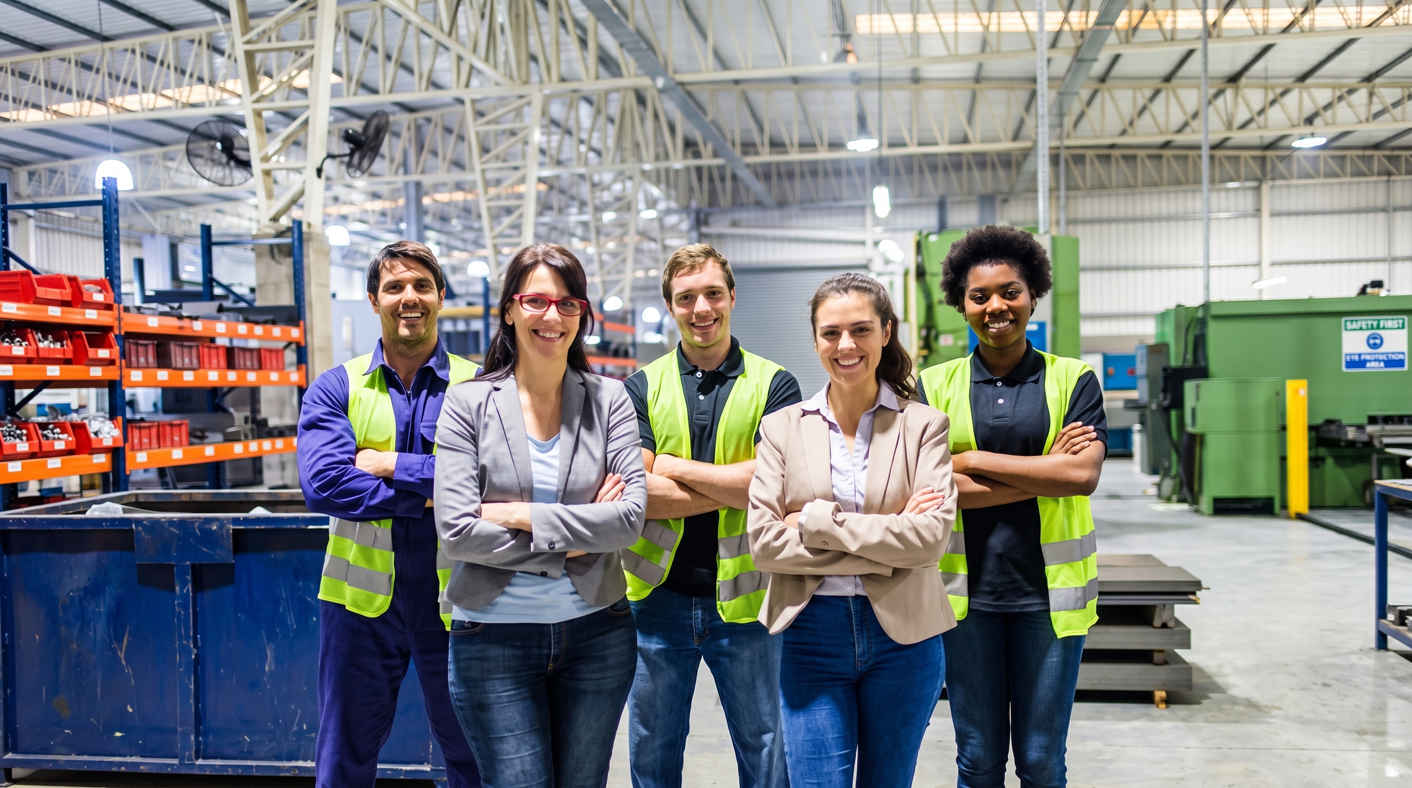 Two professionals reviewing financial spreadsheets and "Costing Reports" at a desk with a calculator and laptop.